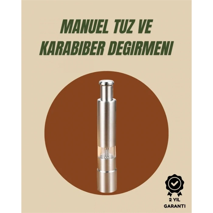 USLUCAN ALIŞVERİŞ Sağlıklı ve Dayanıklı Gıda Sınıfı Paslanmaz Çelik Öğütücü