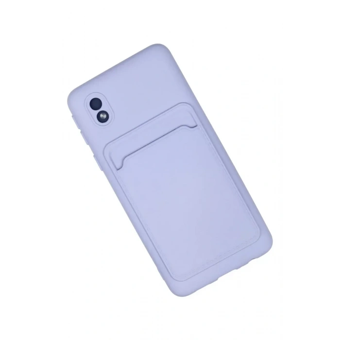 USLUCAN ALIŞVERİŞ Samsung Galaxy A01 Core Kılıf Kelvin Kartvizitli Silikon - Lila