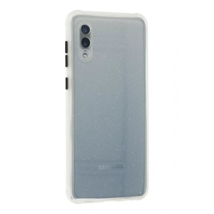 USLUCAN ALIŞVERİŞ Samsung Galaxy A02 Kılıf Miami Şeffaf Silikon - Şeffaf