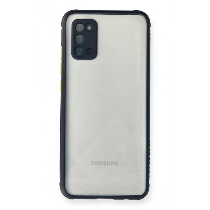 USLUCAN ALIŞVERİŞ Samsung Galaxy A02S Kılıf Miami Şeffaf Silikon - Lacivert