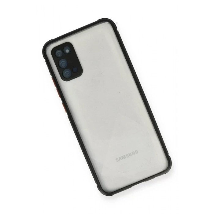 USLUCAN ALIŞVERİŞ Samsung Galaxy A02S Kılıf Miami Şeffaf Silikon - Siyah