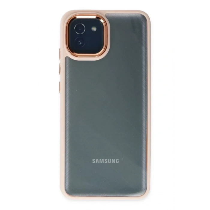 USLUCAN ALIŞVERİŞ Samsung Galaxy A03 Kılıf Dora Kapak - Pudra