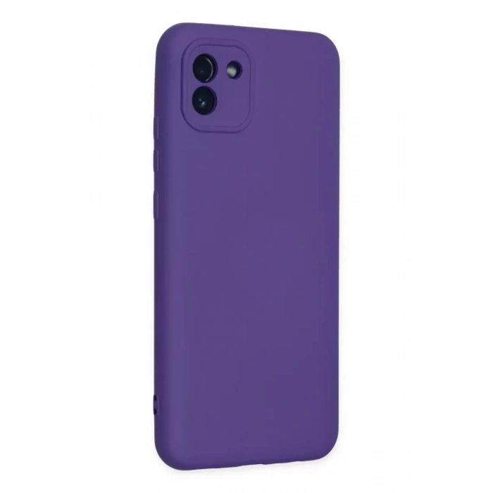 USLUCAN ALIŞVERİŞ Samsung Galaxy A03 Kılıf Nano içi Kadife Silikon - Mor