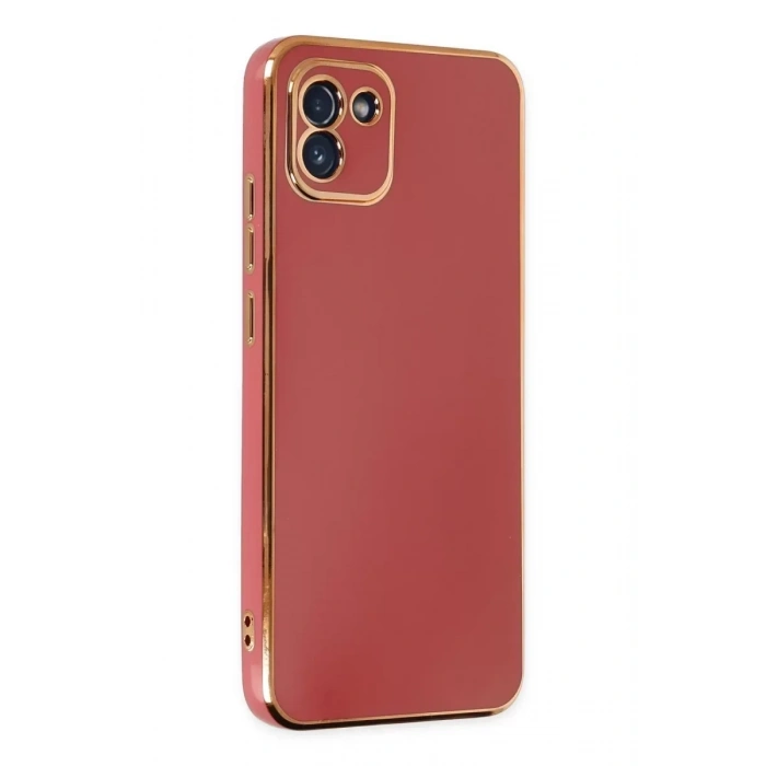 USLUCAN ALIŞVERİŞ Samsung Galaxy A03 Kılıf Volet Silikon - Kırmızı