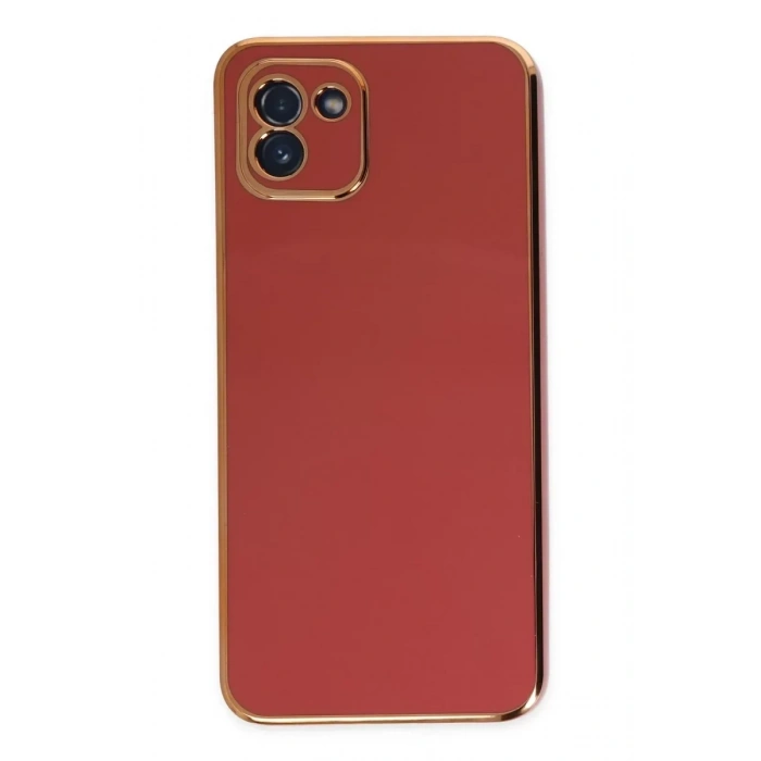 USLUCAN ALIŞVERİŞ Samsung Galaxy A03 Kılıf Volet Silikon - Kırmızı