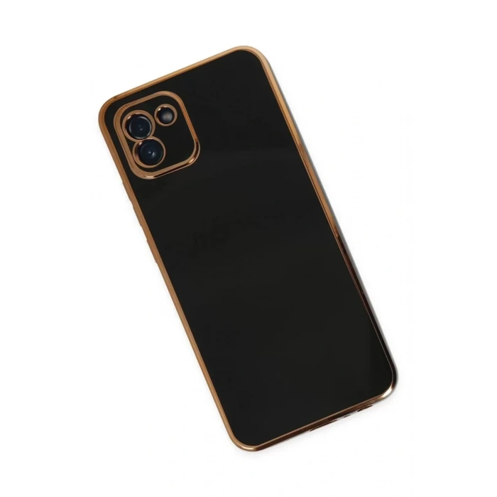 USLUCAN ALIŞVERİŞ Samsung Galaxy A03 Kılıf Volet Silikon - Siyah