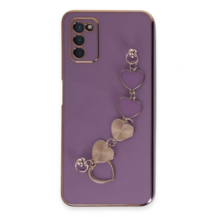 USLUCAN ALIŞVERİŞ Samsung Galaxy A03S Kılıf Esila Silikon - Mor