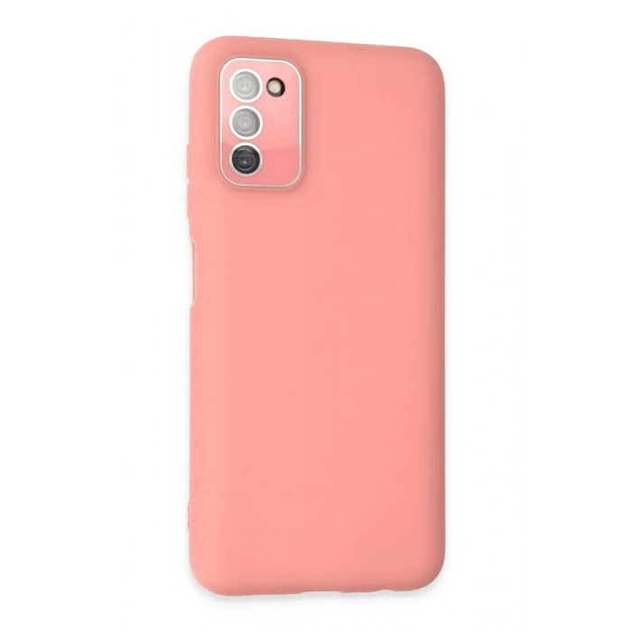 USLUCAN ALIŞVERİŞ Samsung Galaxy A03S Kılıf Lansman Glass Kapak - Pembe