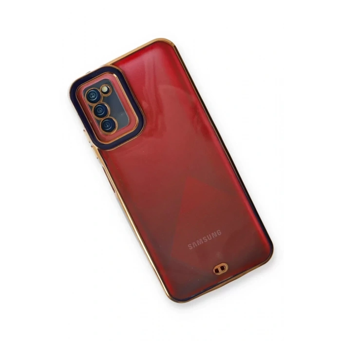 USLUCAN ALIŞVERİŞ Samsung Galaxy A03S Kılıf Liva Lens Silikon - Mavi