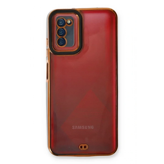 USLUCAN ALIŞVERİŞ Samsung Galaxy A03S Kılıf Liva Lens Silikon - Siyah