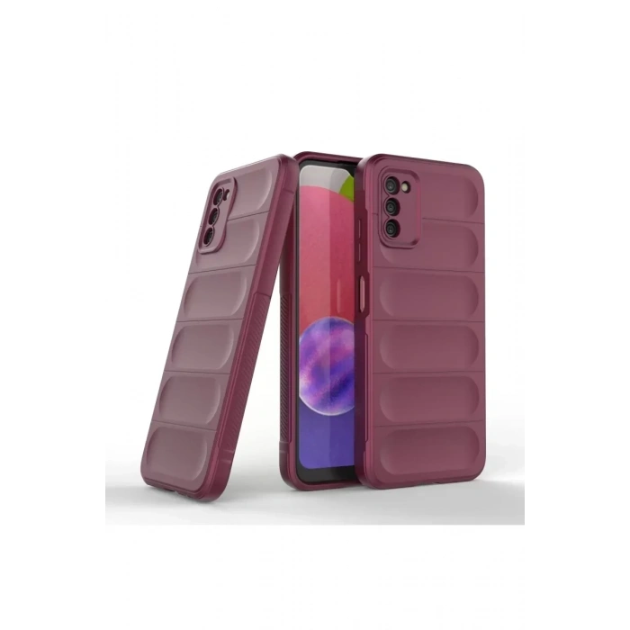 USLUCAN ALIŞVERİŞ Samsung Galaxy A03S Kılıf Optimum Silikon - Bordo