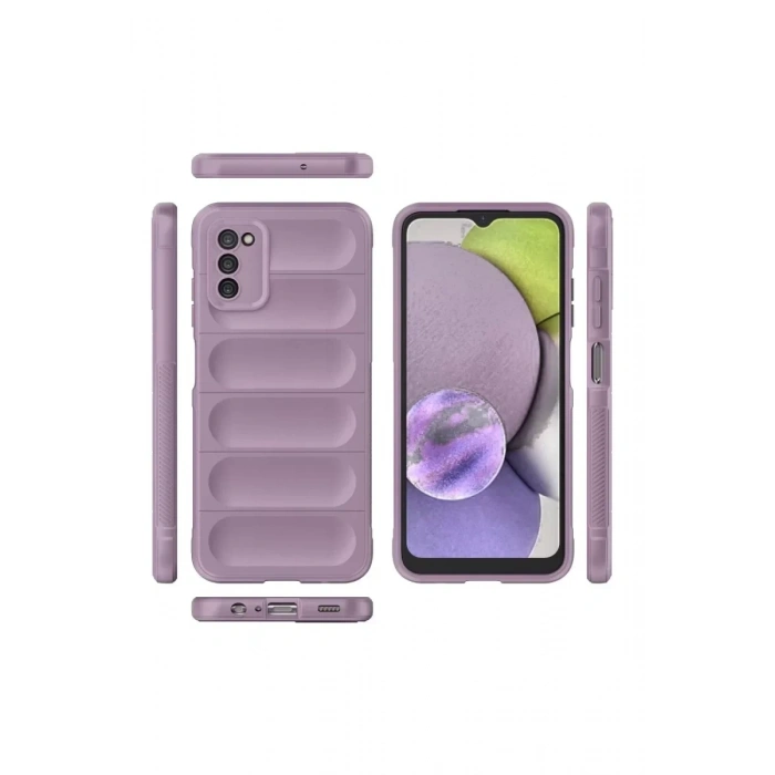 USLUCAN ALIŞVERİŞ Samsung Galaxy A03S Kılıf Optimum Silikon - Mor