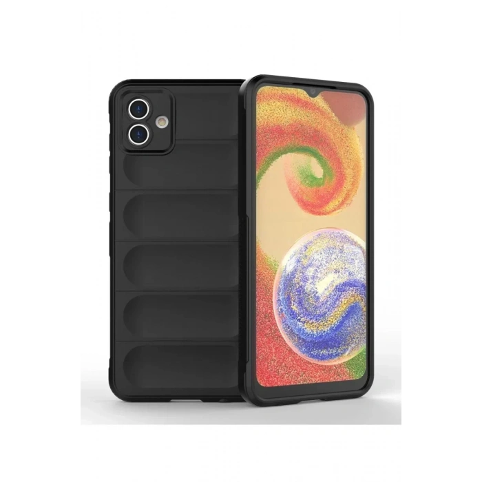 USLUCAN ALIŞVERİŞ Samsung Galaxy A04 Kılıf Optimum Silikon - Siyah