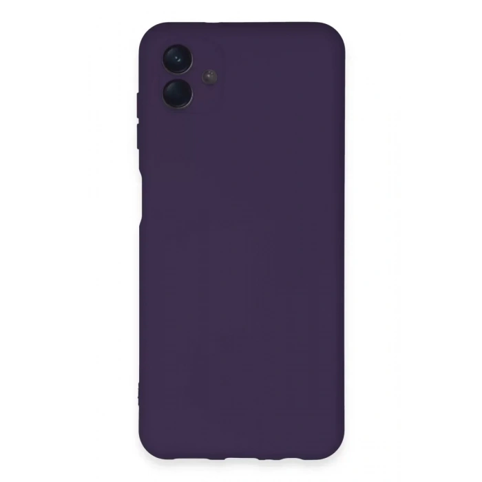 USLUCAN ALIŞVERİŞ Samsung Galaxy A04E Kılıf Nano içi Kadife Silikon - Mor
