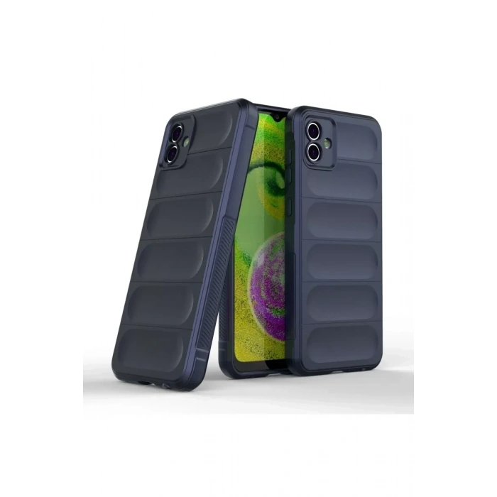 USLUCAN ALIŞVERİŞ Samsung Galaxy A04E Kılıf Optimum Silikon - Lacivert