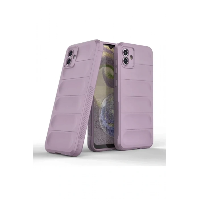 USLUCAN ALIŞVERİŞ Samsung Galaxy A04E Kılıf Optimum Silikon - Mor