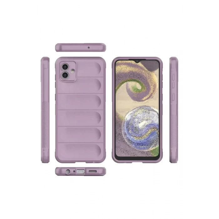 USLUCAN ALIŞVERİŞ Samsung Galaxy A04E Kılıf Optimum Silikon - Mor