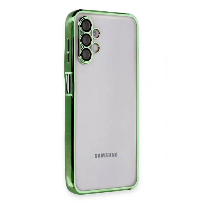 USLUCAN ALIŞVERİŞ Samsung Galaxy A04S Kılıf Lensli Silikon - Yeşil