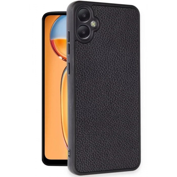 USLUCAN ALIŞVERİŞ Samsung Galaxy A05 Kılıf Aras Deri Kapak - Siyah