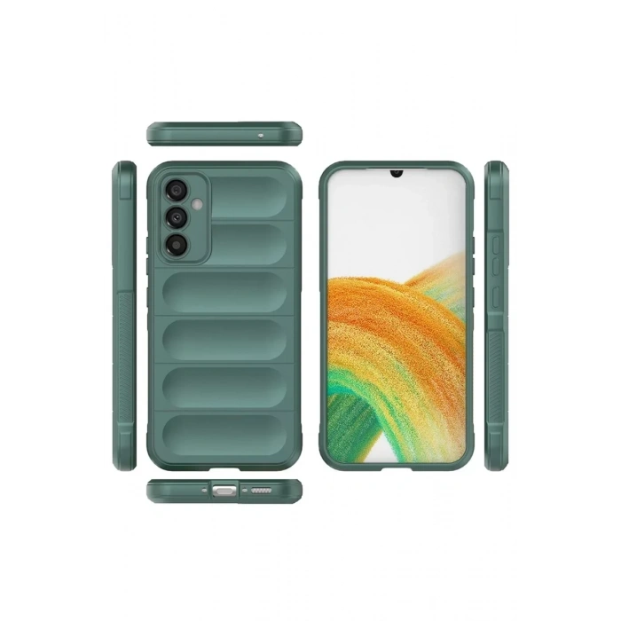 USLUCAN ALIŞVERİŞ Samsung Galaxy A05S Kılıf Optimum Silikon - Koyu Yeşil
