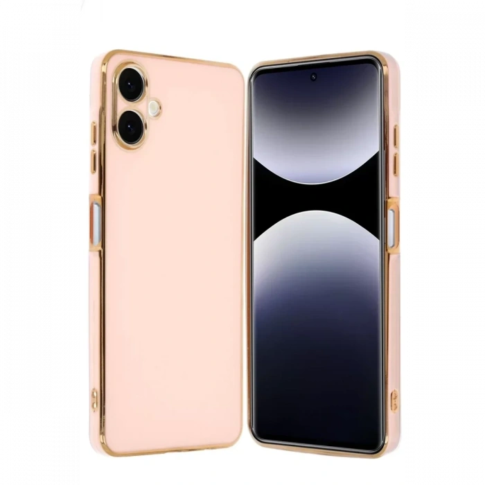 USLUCAN ALIŞVERİŞ Samsung Galaxy A06 Kılıf Volet Silikon - Pembe