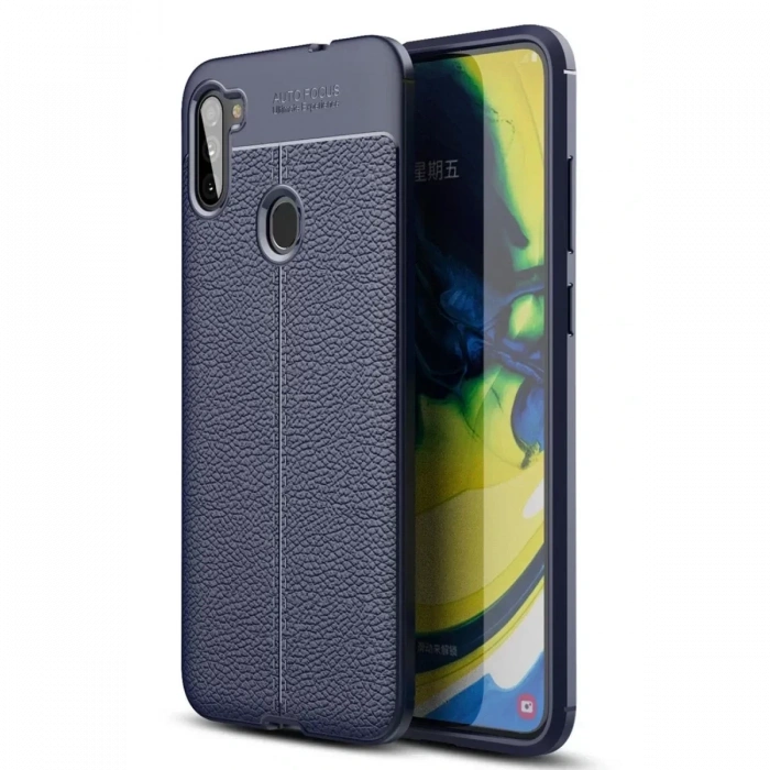USLUCAN ALIŞVERİŞ Samsung Galaxy A11 Kılıf Auto Focus Kapak - Lacivert