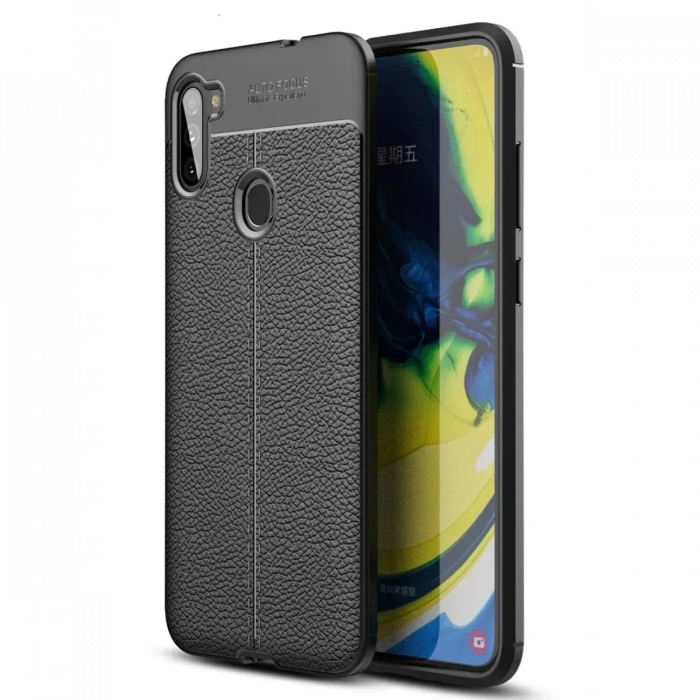 USLUCAN ALIŞVERİŞ Samsung Galaxy A11 Kılıf Auto Focus Kapak - Siyah