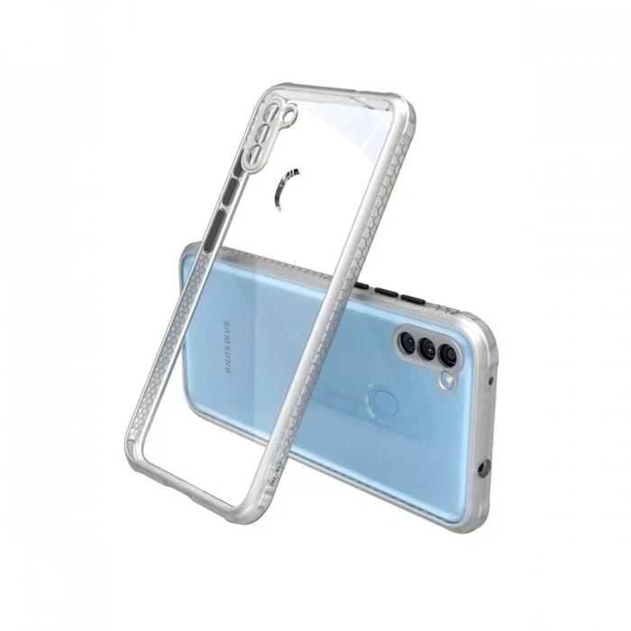 USLUCAN ALIŞVERİŞ Samsung Galaxy A11 Kılıf Miami Şeffaf Silikon - Şeffaf