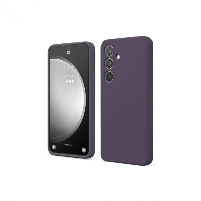 USLUCAN ALIŞVERİŞ Samsung Galaxy A14 4G Kılıf First Silikon - Mor