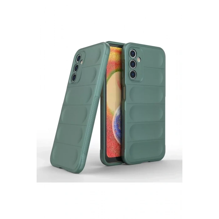 USLUCAN ALIŞVERİŞ Samsung Galaxy A14 4G Kılıf Optimum Silikon - Koyu Yeşil