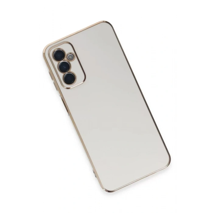 USLUCAN ALIŞVERİŞ Samsung Galaxy A14 4G Kılıf Volet Silikon - Beyaz