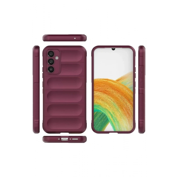 USLUCAN ALIŞVERİŞ Samsung Galaxy A15 4G Kılıf Optimum Silikon - Bordo