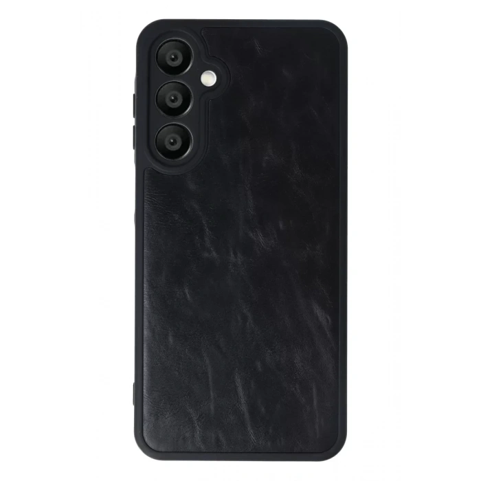 USLUCAN ALIŞVERİŞ Samsung Galaxy A16 5G Kılıf Aras Deri Kapak - Siyah
