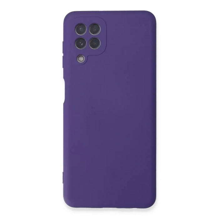 USLUCAN ALIŞVERİŞ Samsung Galaxy A22 Kılıf Nano içi Kadife Silikon - Mor