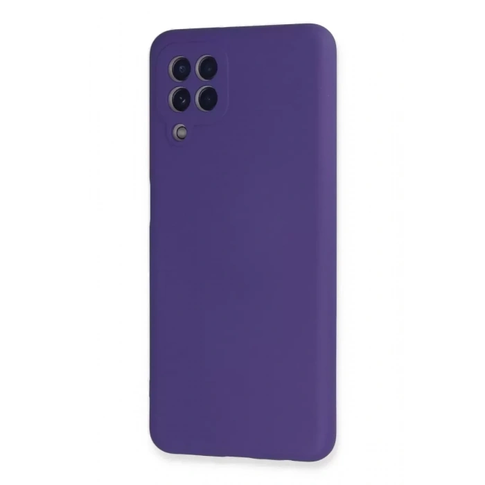 USLUCAN ALIŞVERİŞ Samsung Galaxy A22 Kılıf Nano içi Kadife Silikon - Mor