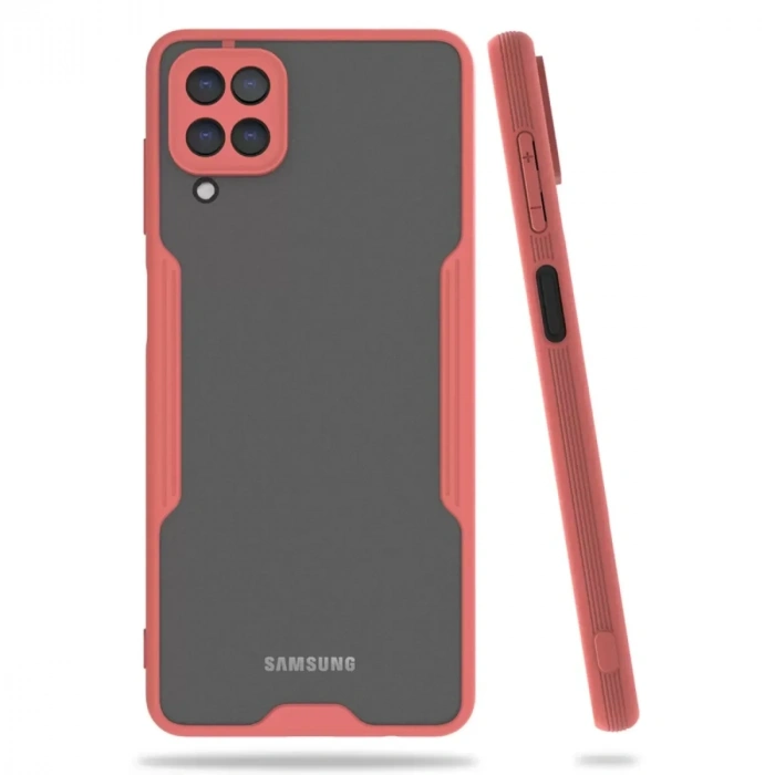 USLUCAN ALIŞVERİŞ Samsung Galaxy A22 Kılıf Platin Silikon - Pembe
