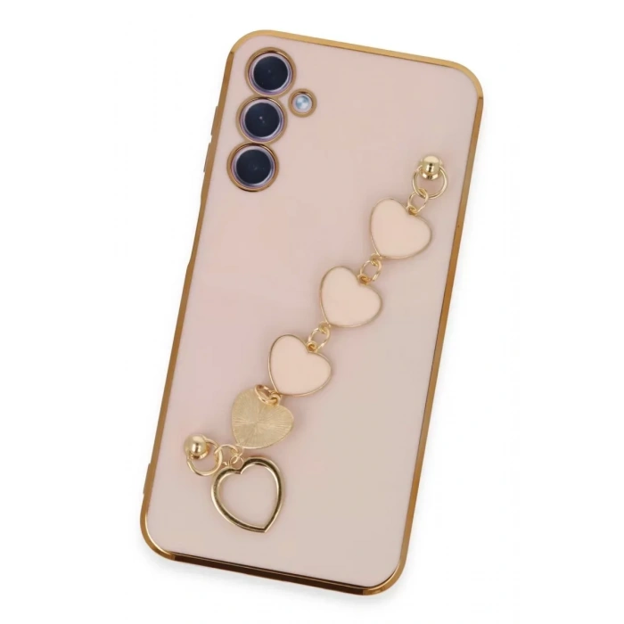 USLUCAN ALIŞVERİŞ Samsung Galaxy A24 4G Kılıf Esila Silikon - Pudra