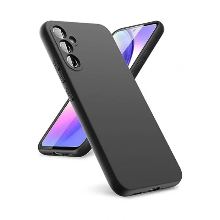 USLUCAN ALIŞVERİŞ Samsung Galaxy A24 4G Kılıf First Silikon - Siyah