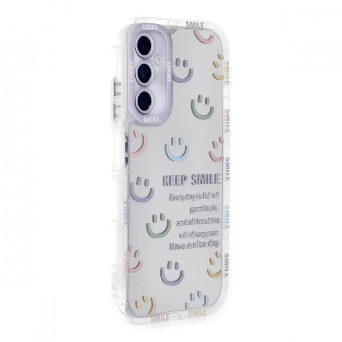 USLUCAN ALIŞVERİŞ Samsung Galaxy A25 5G Kılıf Reflexion Desenli Kapak - Desen 2