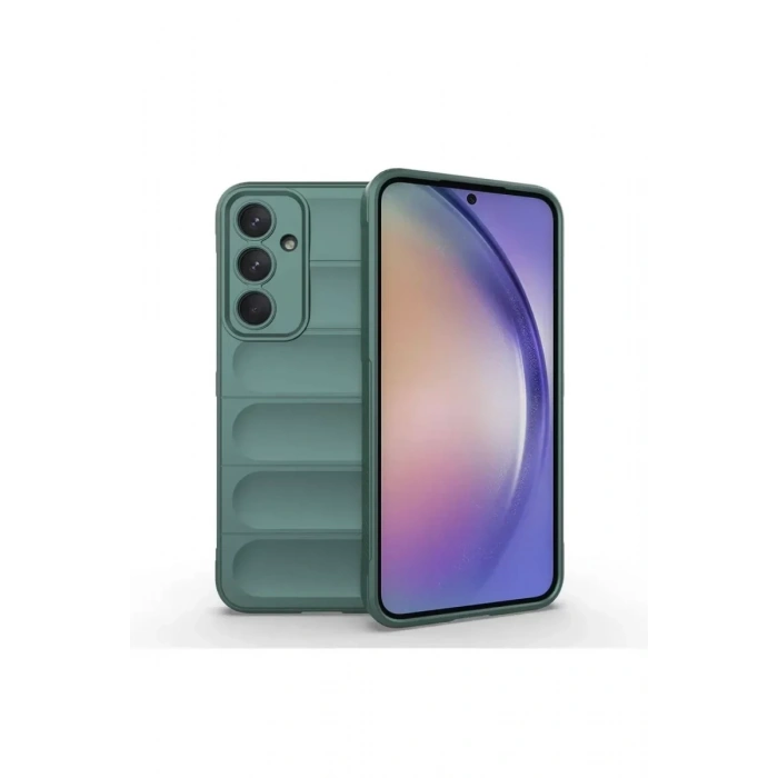 USLUCAN ALIŞVERİŞ Samsung Galaxy A26 Kılıf Optimum Silikon - Koyu Yeşil