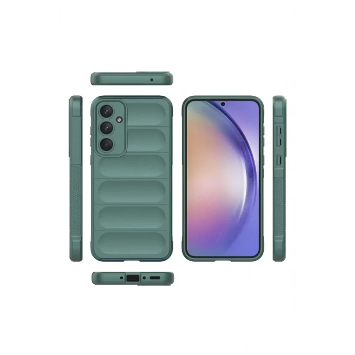 USLUCAN ALIŞVERİŞ Samsung Galaxy A26 Kılıf Optimum Silikon - Koyu Yeşil