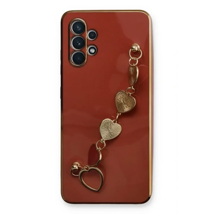 USLUCAN ALIŞVERİŞ Samsung Galaxy A32 Kılıf Esila Silikon - Kırmızı