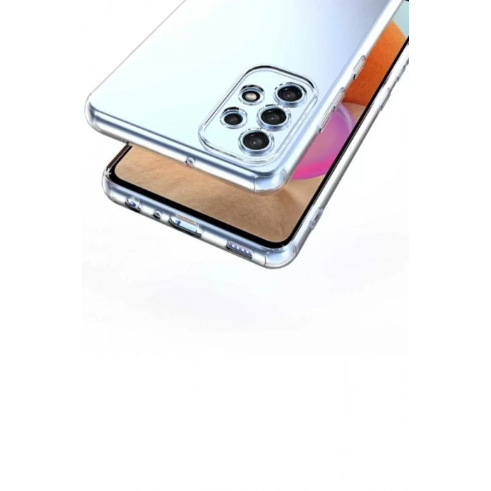 USLUCAN ALIŞVERİŞ Samsung Galaxy A32 Kılıf Lüx Şeffaf Silikon