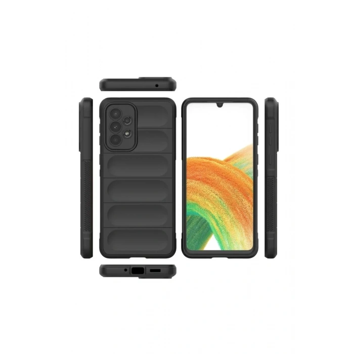 USLUCAN ALIŞVERİŞ Samsung Galaxy A33 5G Kılıf Optimum Silikon - Siyah