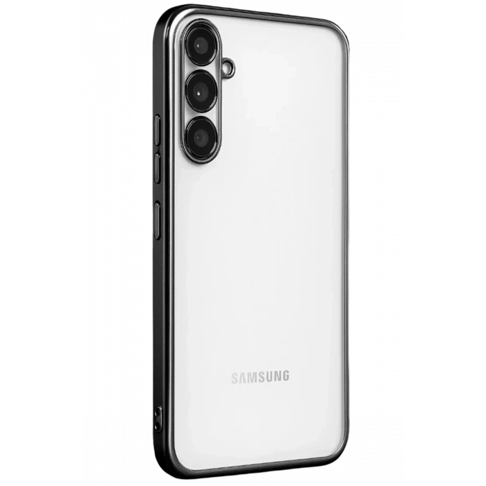 USLUCAN ALIŞVERİŞ Samsung Galaxy A34 5G Kılıf Lensli Silikon - Siyah