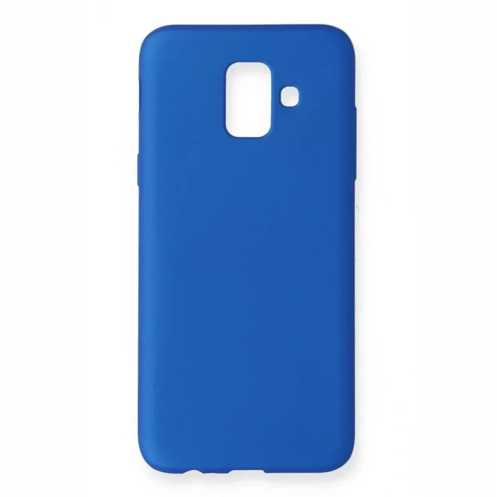 USLUCAN ALIŞVERİŞ Samsung Galaxy A6 2018 Kılıf First Silikon - Mavi