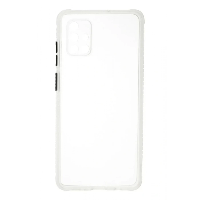 USLUCAN ALIŞVERİŞ Samsung Galaxy A71 Kılıf Miami Şeffaf Silikon - Şeffaf