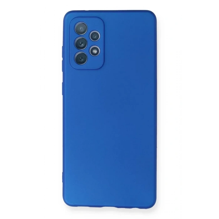 USLUCAN ALIŞVERİŞ Samsung Galaxy A72 Kılıf First Silikon - Mavi