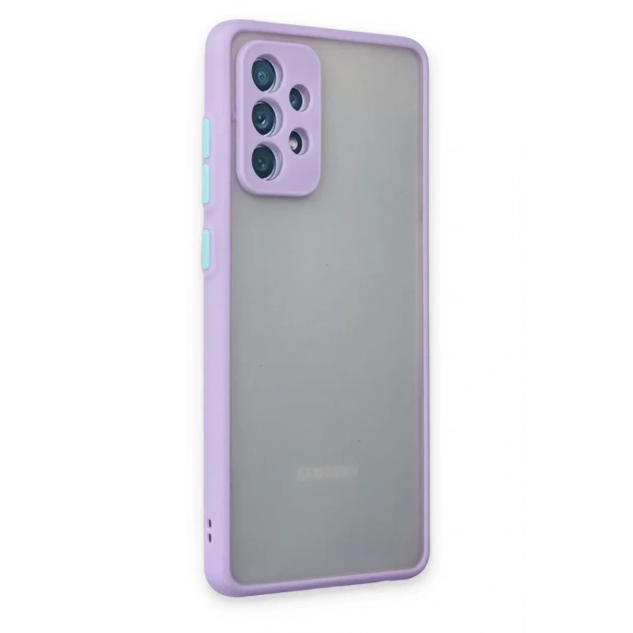 USLUCAN ALIŞVERİŞ Samsung Galaxy A72 Kılıf Montreal Silikon Kapak - Mor
