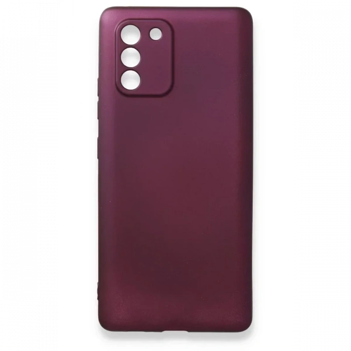 USLUCAN ALIŞVERİŞ Samsung Galaxy A91 / S10 Lite Kılıf First Silikon - Mürdüm